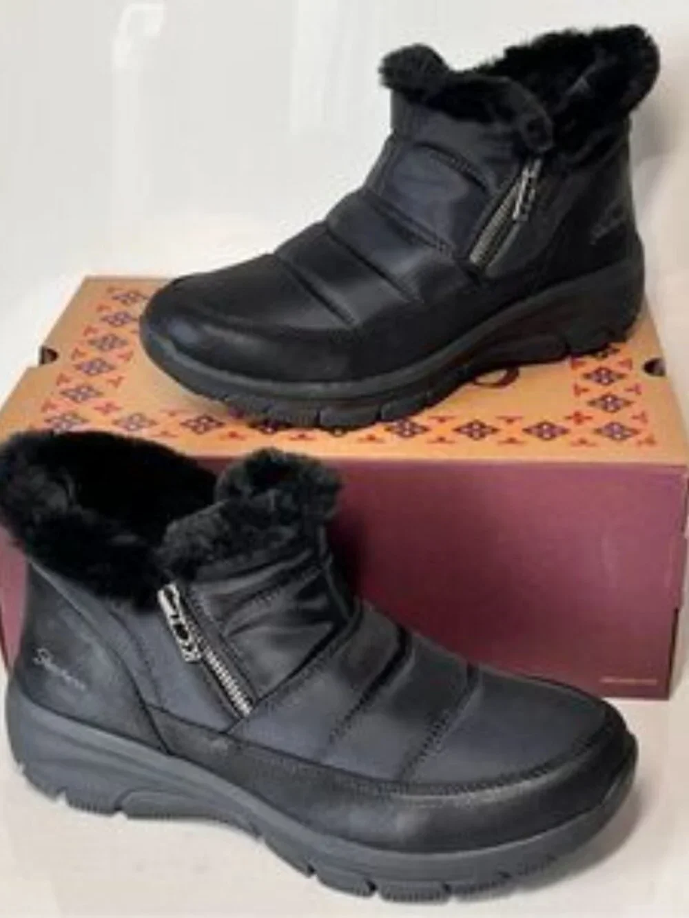 Skechers Easy Going Frosty Charm Water Repellent Vegan Boots